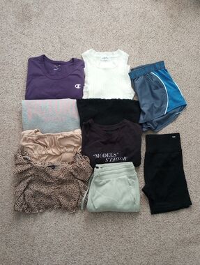 Lot Of Womens Clothes Medium Pink Victoria's Secret Champion Hollister & More